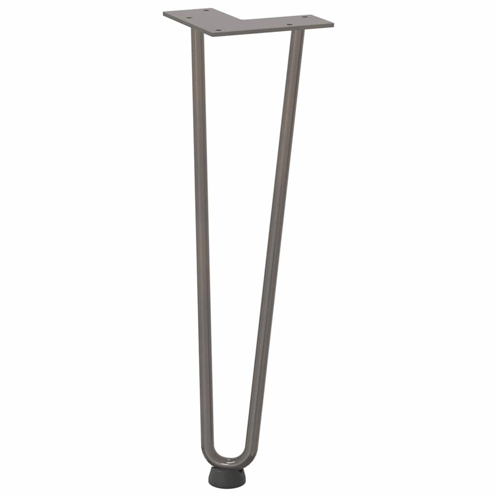 vidaXL Hairpin Legs for Coffee Table 4 pcs Natural Steel 42 cm Solid Steel 4