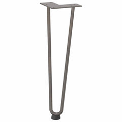 vidaXL Hairpin Legs for Coffee Table 4 pcs Natural Steel 42 cm Solid Steel 4
