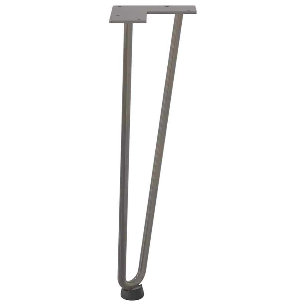 vidaXL Hairpin Legs for Coffee Table 4 pcs Natural Steel 42 cm Solid Steel 6