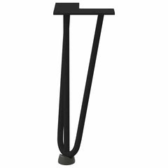 vidaXL Hairpin Legs for Coffee Table 4 pcs Black 30 cm Solid Steel 5