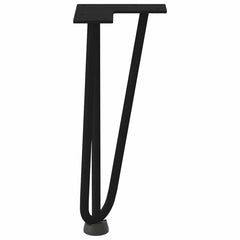 vidaXL Hairpin Legs for Coffee Table 4 pcs Black 30 cm Solid Steel 6