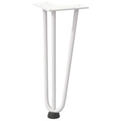 vidaXL Hairpin Legs for Coffee Table 4 pcs White 30 cm Solid Steel 4