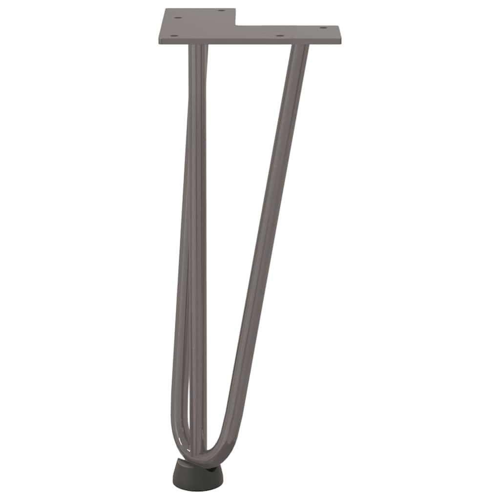 vidaXL Hairpin Legs for Coffee Table 4 pcs Natural Steel 30 cm Solid Steel 5
