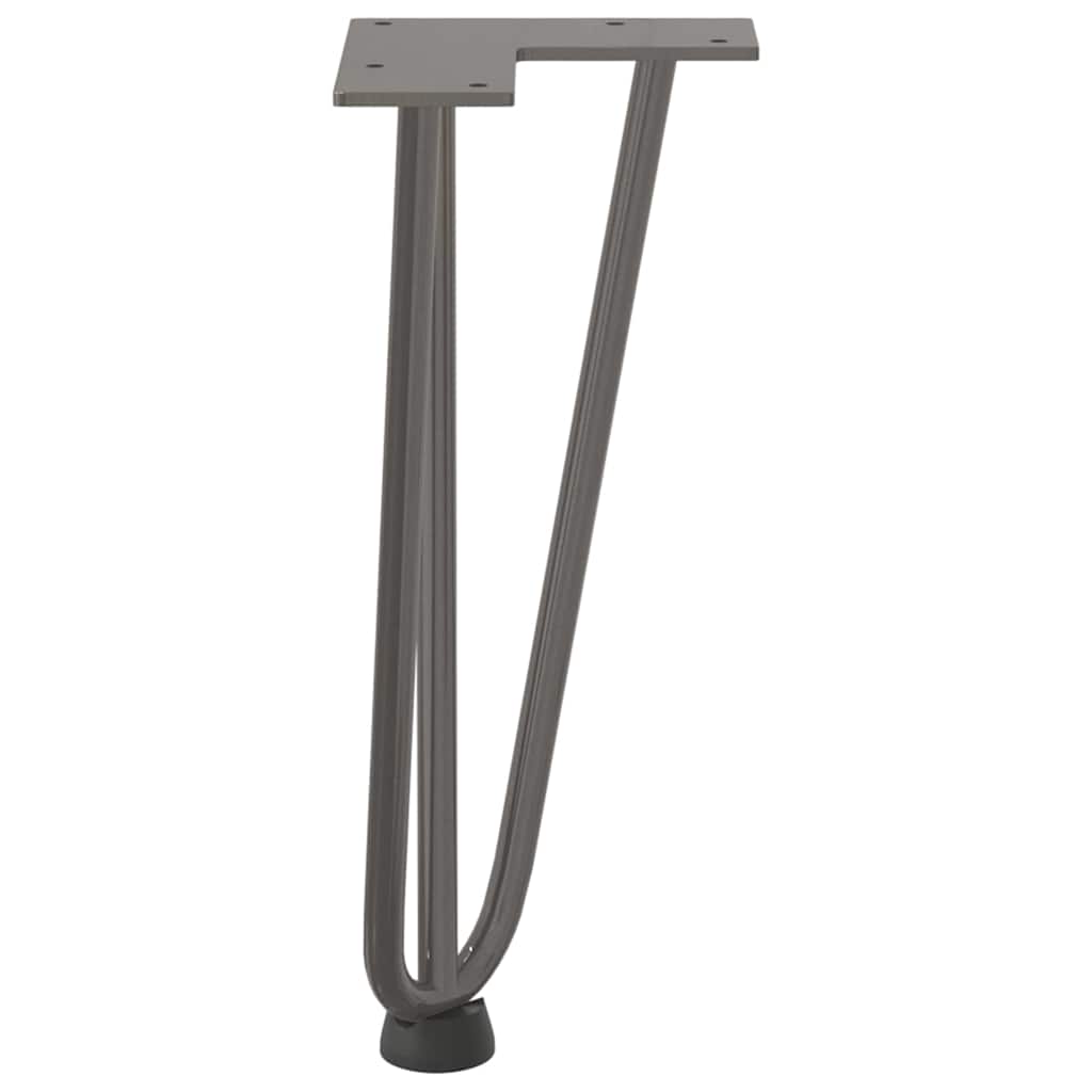 vidaXL Hairpin Legs for Coffee Table 4 pcs Natural Steel 30 cm Solid Steel 6