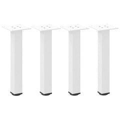 vidaXL Coffee Table Legs 4 pcs White 42-44 cm Steel 2