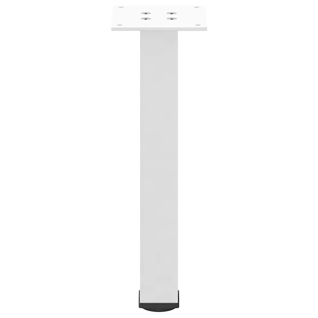 vidaXL Coffee Table Legs 4 pcs White 42-44 cm Steel 5