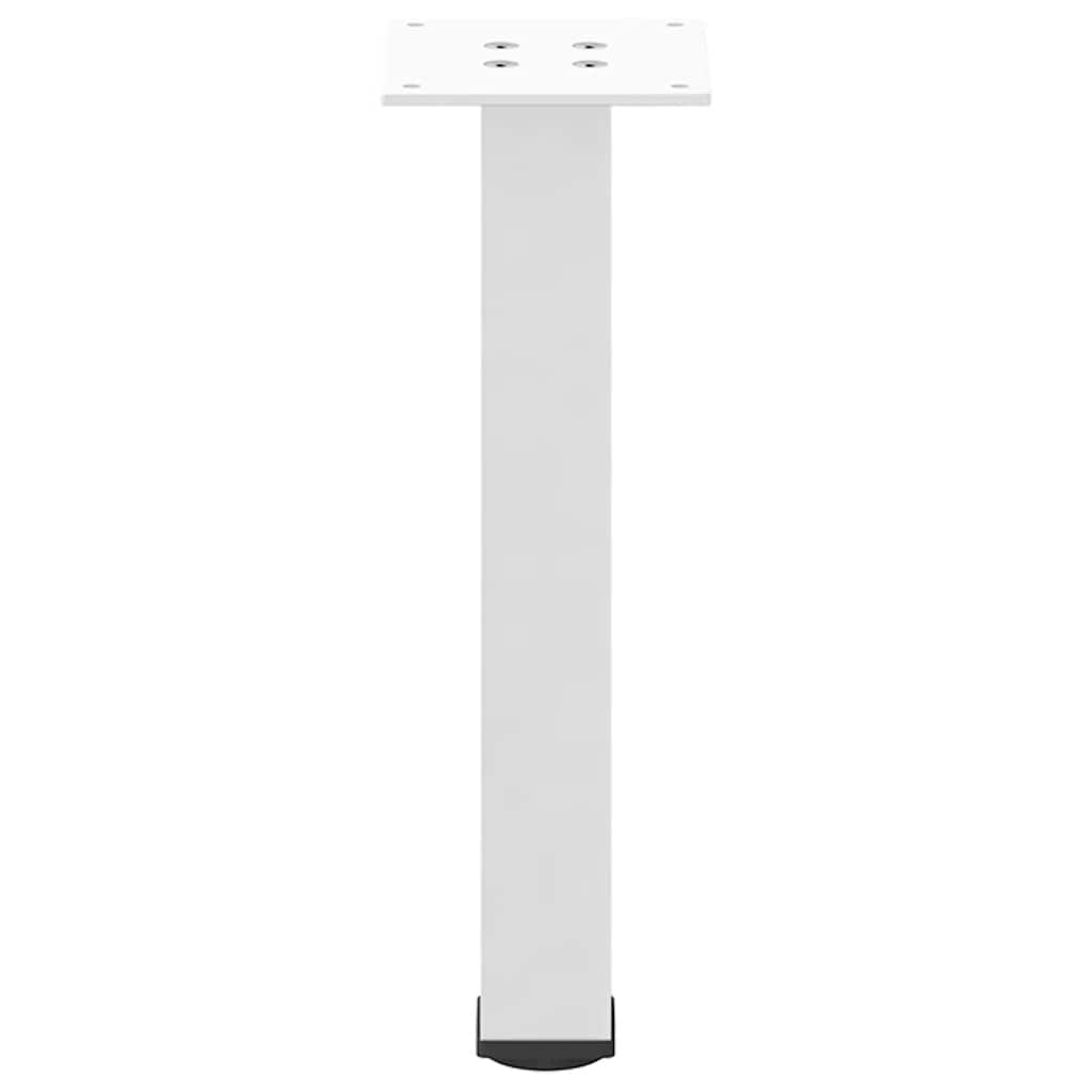 vidaXL Coffee Table Legs 4 pcs White 42-44 cm Steel 6