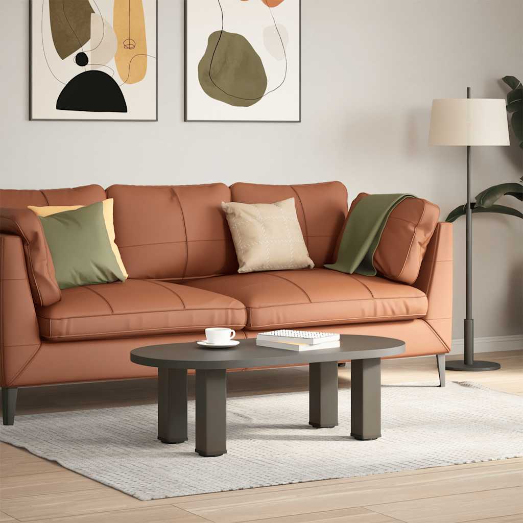 vidaXL Coffee Table Legs 4 pcs Steel 42-44 Steel Natural
