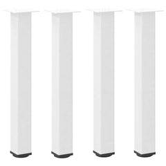 vidaXL Console Table Legs 4 pcs White 72-74 cm Steel 2