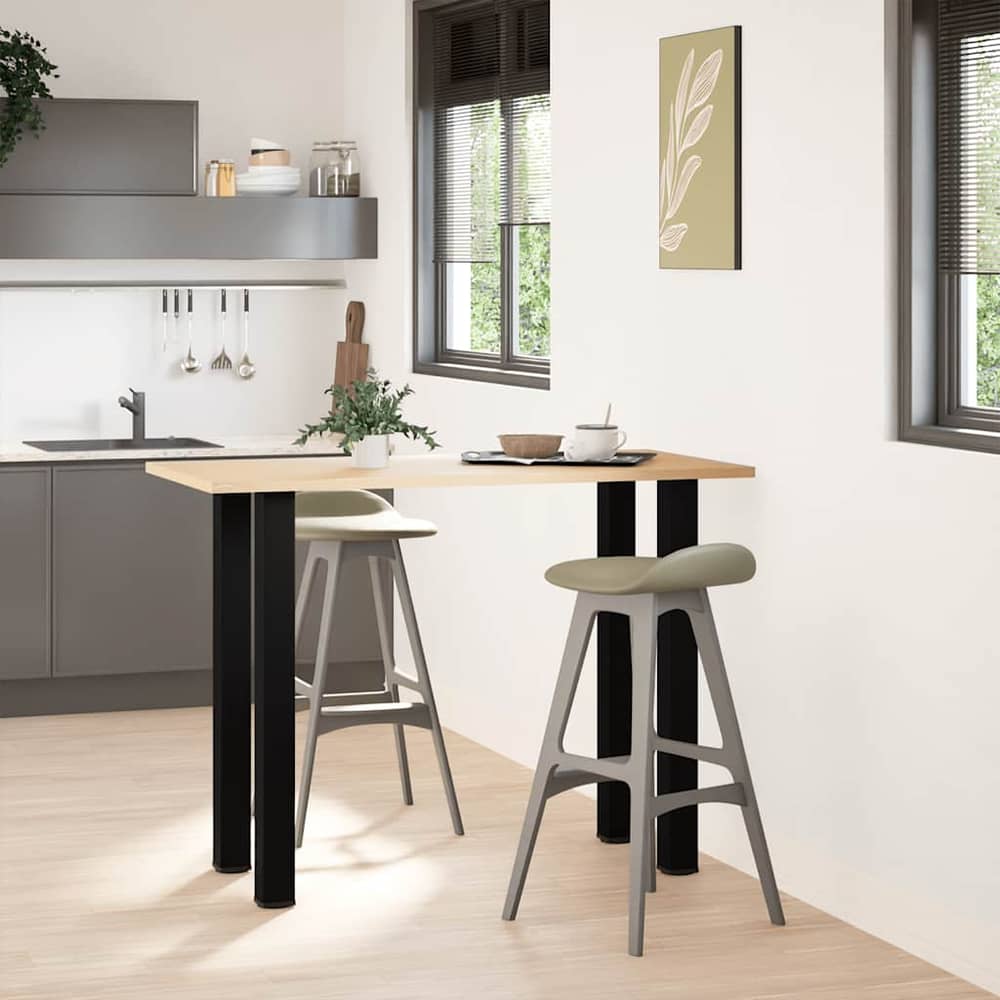 Coffee Table Legs 4 pcs 30-32 Steel Black 90-92 cm (80 mm)