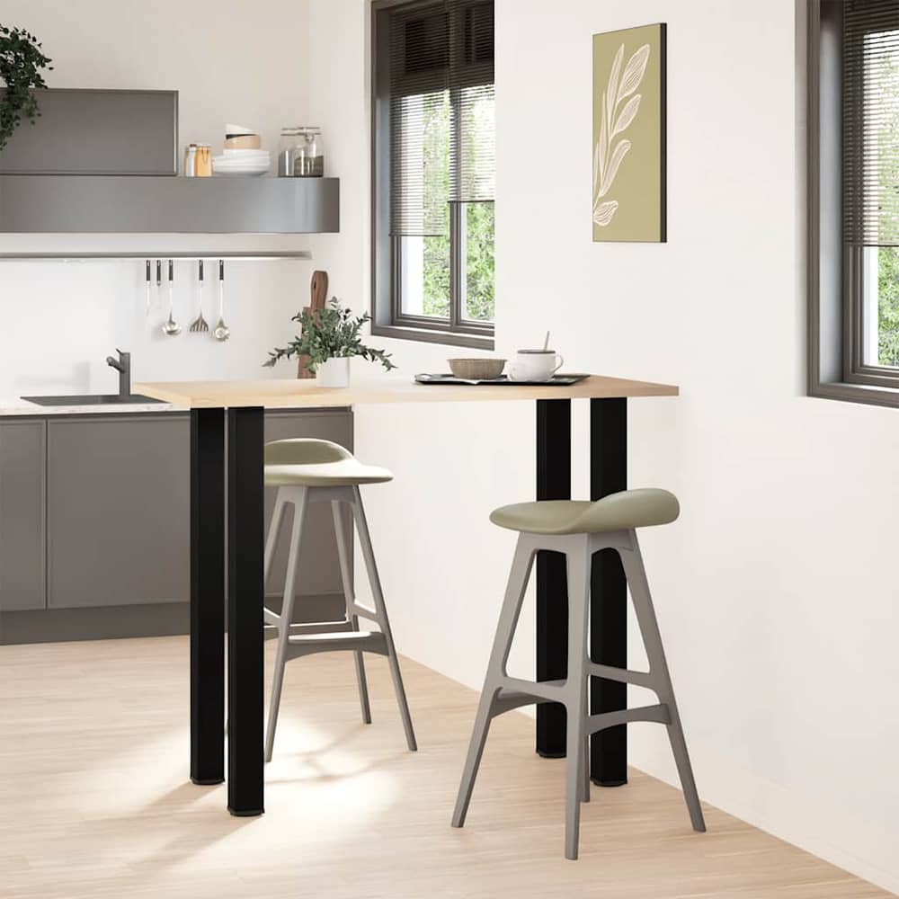 Coffee Table Legs 4 pcs 30-32 Steel Black 110-112 cm (80 mm)