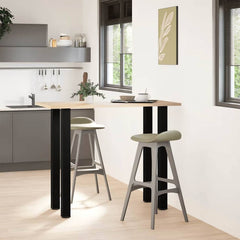 Coffee Table Legs 4 pcs 30-32 Steel Black 110-112 cm (80 mm)