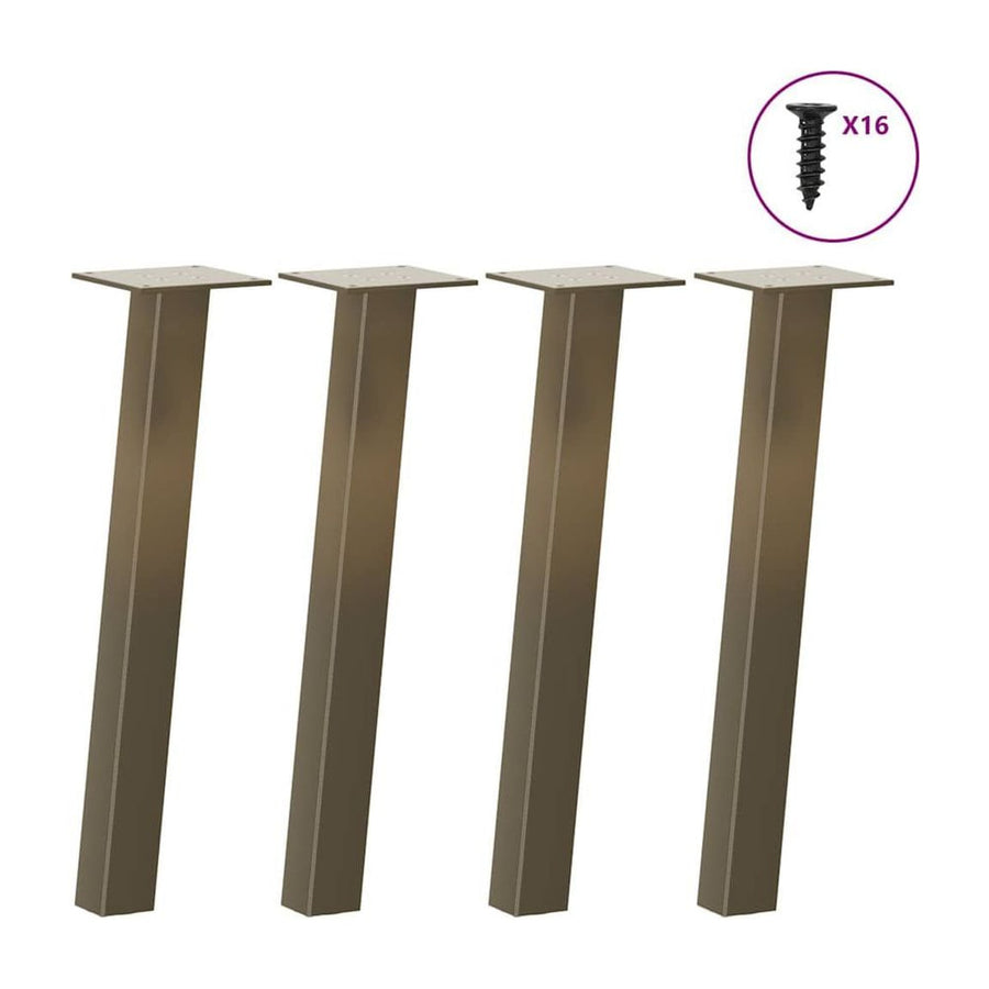 Coffee Table Legs 4 pcs Natural Steel 30 cm