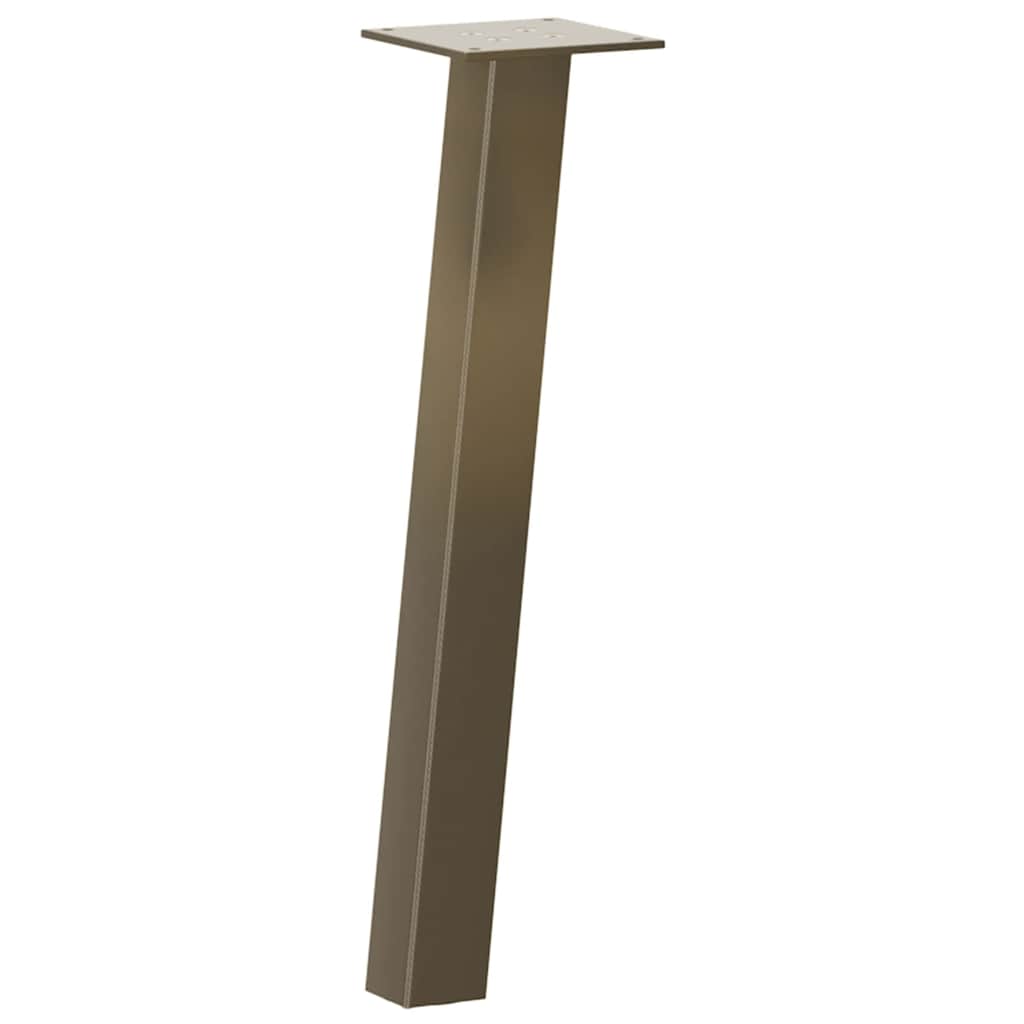 vidaXL Coffee Table Legs 4 pcs Natural Steel 30 cm Steel 2