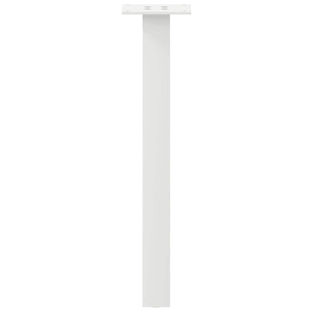 vidaXL Coffee Table Legs 4 pcs White 42 cm Steel 6