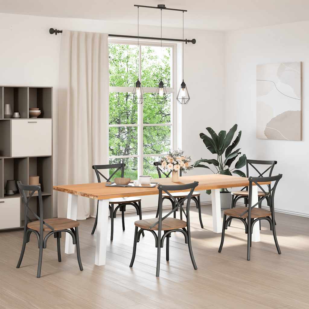 Coffee Table Legs 4 pcs 30 cm Steel White 72 cm (80 mm)