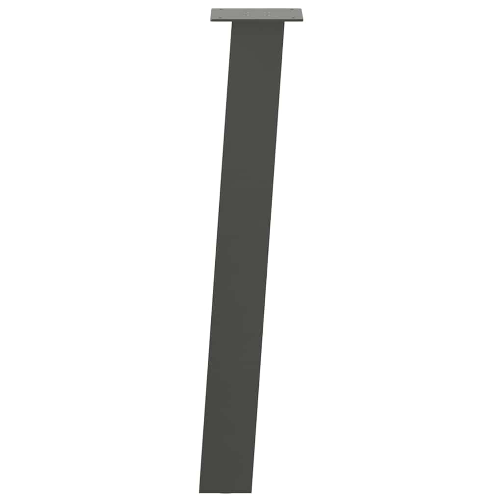 vidaXL Console Table Legs 4 pcs Anthracite 72 cm Steel 5