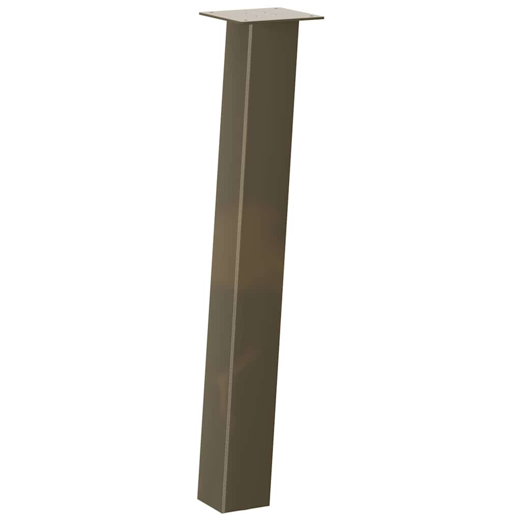 vidaXL Console Table Legs 4 pcs Natural Steel 72 cm Steel 4