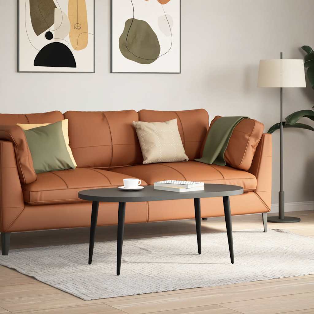 vidaXL Coffee Table Legs Conical Shape 4 pcs Black 30-31 cm Steel 2