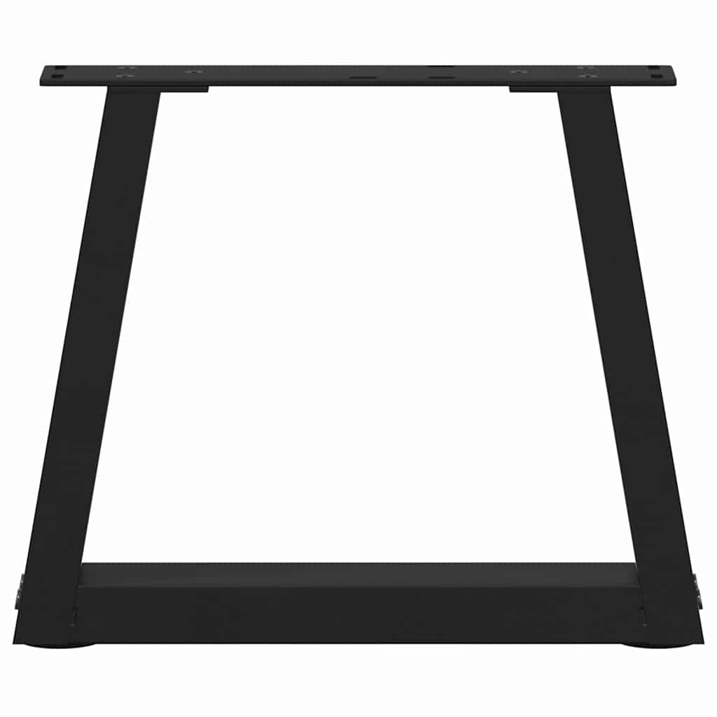 vidaXL Coffee Table Legs V-Shape 2 pcs Black 30x(30-31.3) cm Steel 5