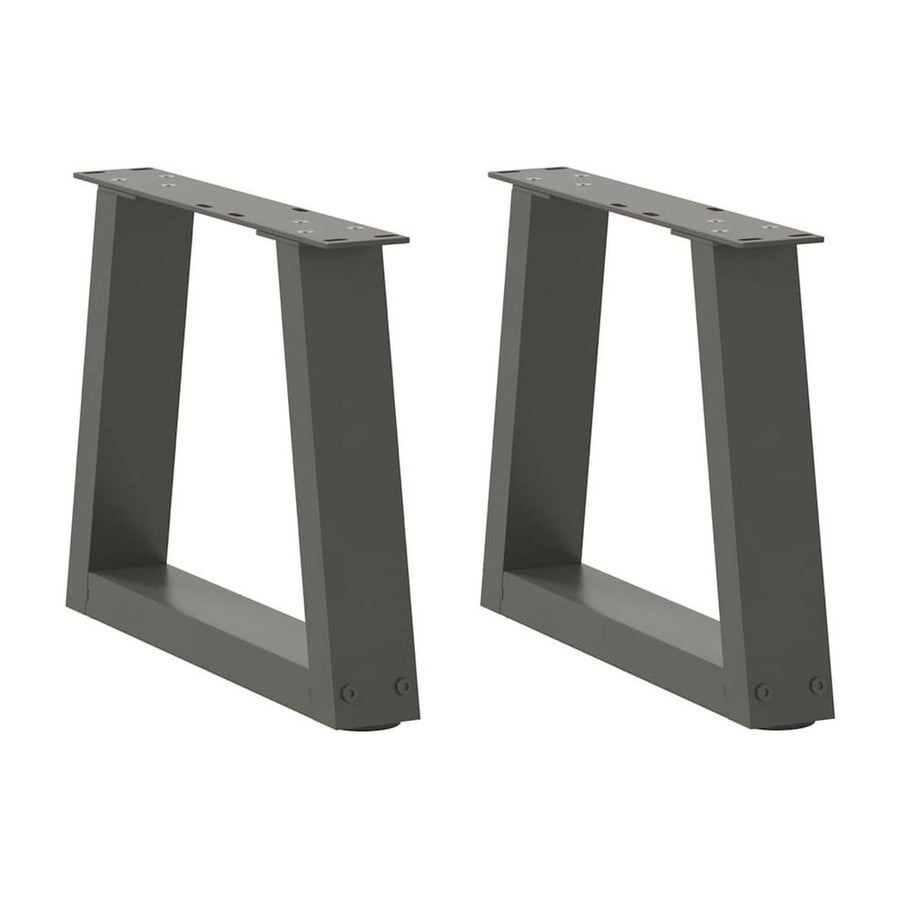 Coffee Table Legs V-Shape 2 pcs Anthracite Steel