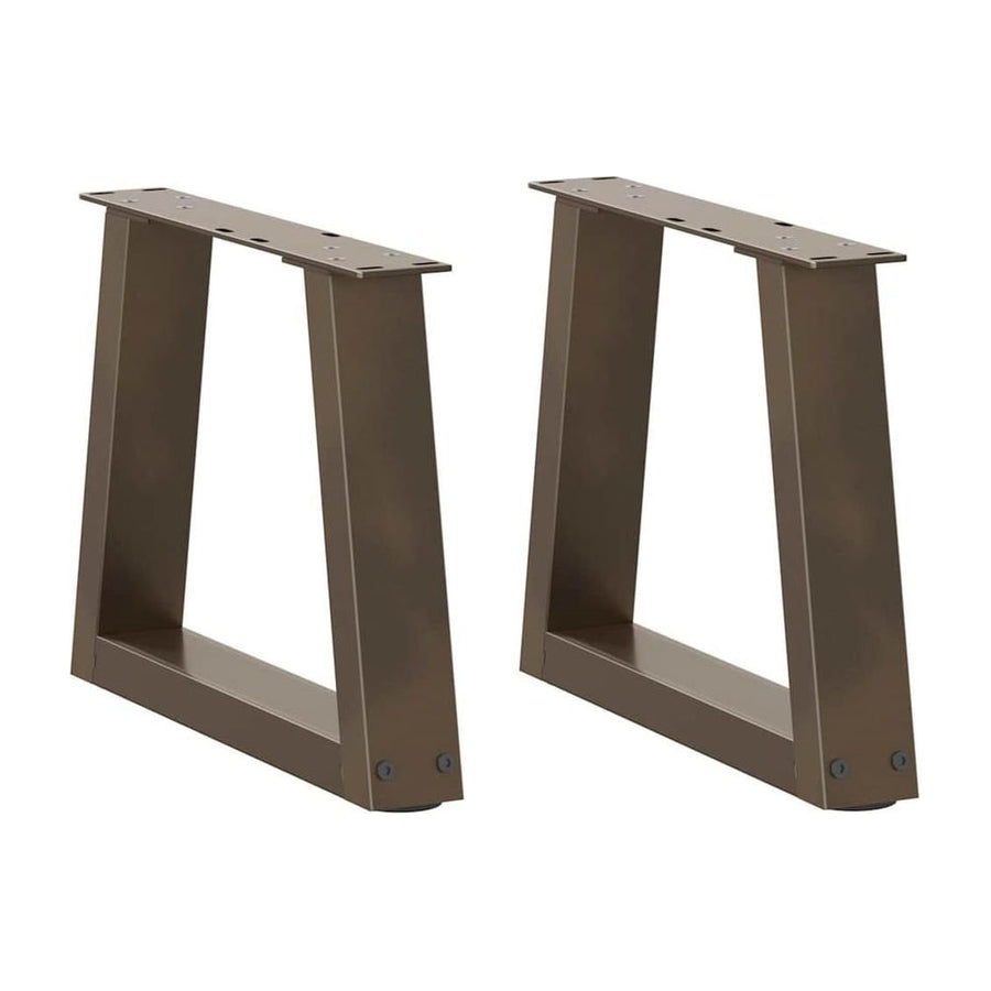 Coffee Table Legs V-Shape 2 pcs Natural Steel