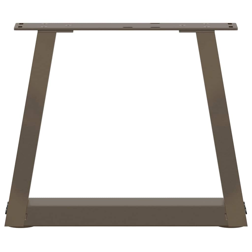 vidaXL Coffee Table Legs V-Shape 2 pcs Natural Steel 40x(30-31.3) cm Steel 5