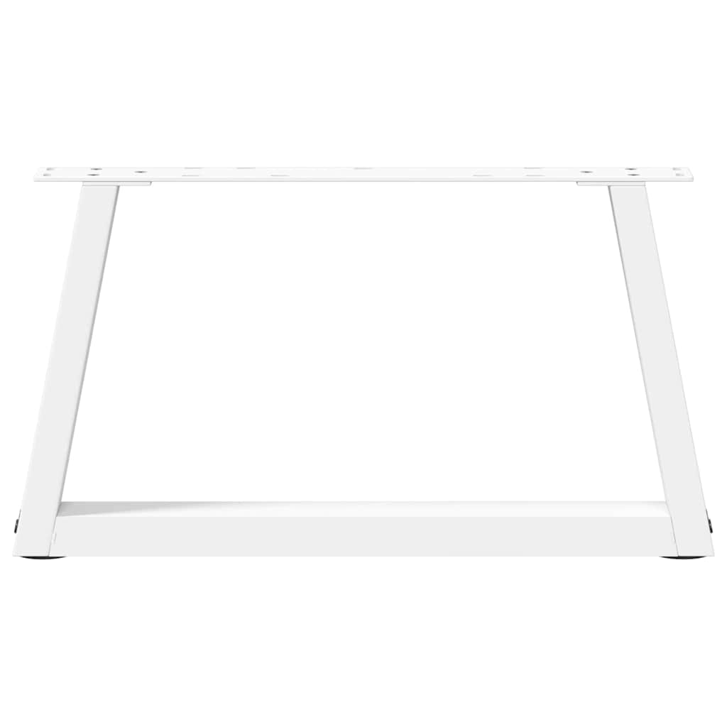 vidaXL Coffee Table Legs V-Shape 2 pcs White 50x(30-31.3) cm Steel 5