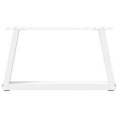 vidaXL Coffee Table Legs V-Shape 2 pcs White 50x(30-31.3) cm Steel 5