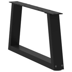 vidaXL Coffee Table Legs V-Shape 2 pcs Black 70x(30-31.3) cm Steel 4