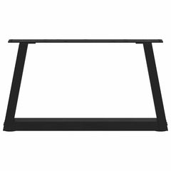 vidaXL Coffee Table Legs V-Shape 2 pcs Black 70x(30-31.3) cm Steel 5