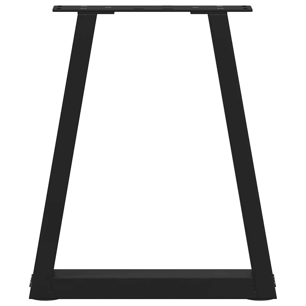 vidaXL Coffee Table Legs V-Shape 2 pcs Black 28x(42-43.3) cm Steel 5