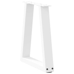 vidaXL Coffee Table Legs V-Shape 2 pcs White 28x(42-43.3) cm Steel 4
