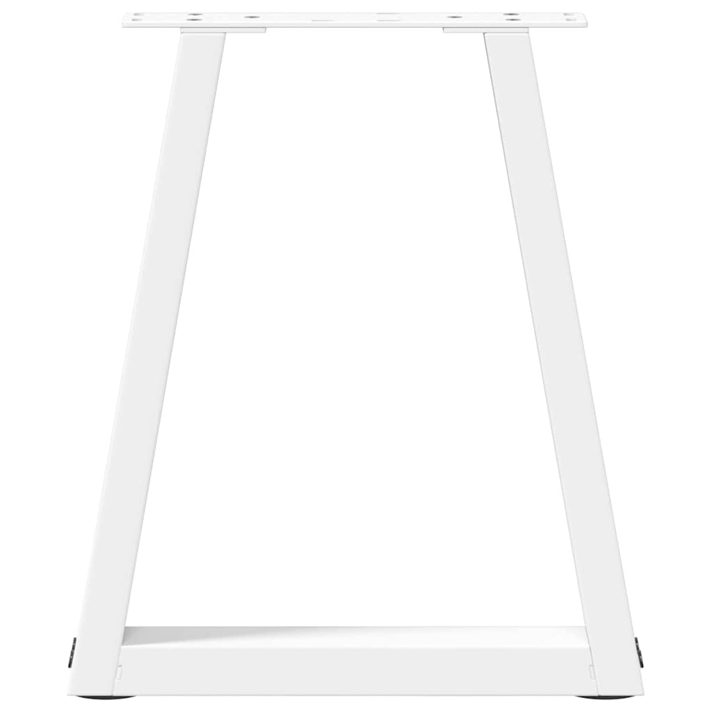 vidaXL Coffee Table Legs V-Shape 2 pcs White 28x(42-43.3) cm Steel 5