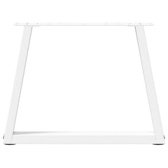 vidaXL Coffee Table Legs V-Shape 2 pcs White 60x(42-43.3) cm Steel 5