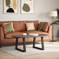 vidaXL Coffee Table Legs V-Shape 2 pcs Black 70x(42-43.3) cm Steel 2