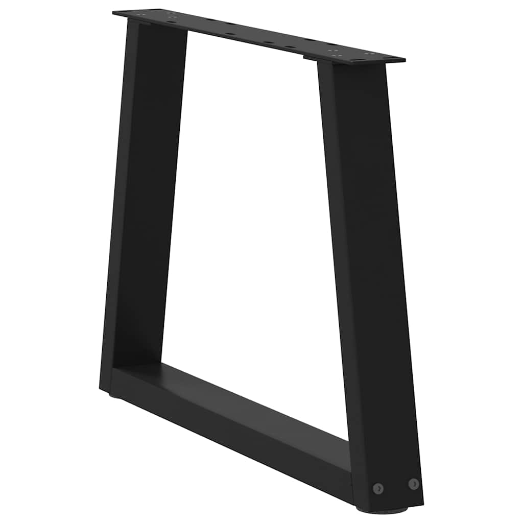 vidaXL Coffee Table Legs V-Shape 2 pcs Black 70x(42-43.3) cm Steel 4