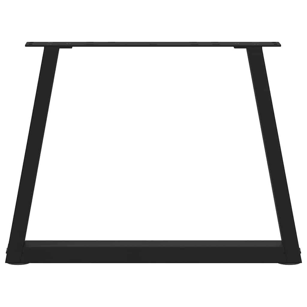 vidaXL Coffee Table Legs V-Shape 2 pcs Black 70x(42-43.3) cm Steel 5