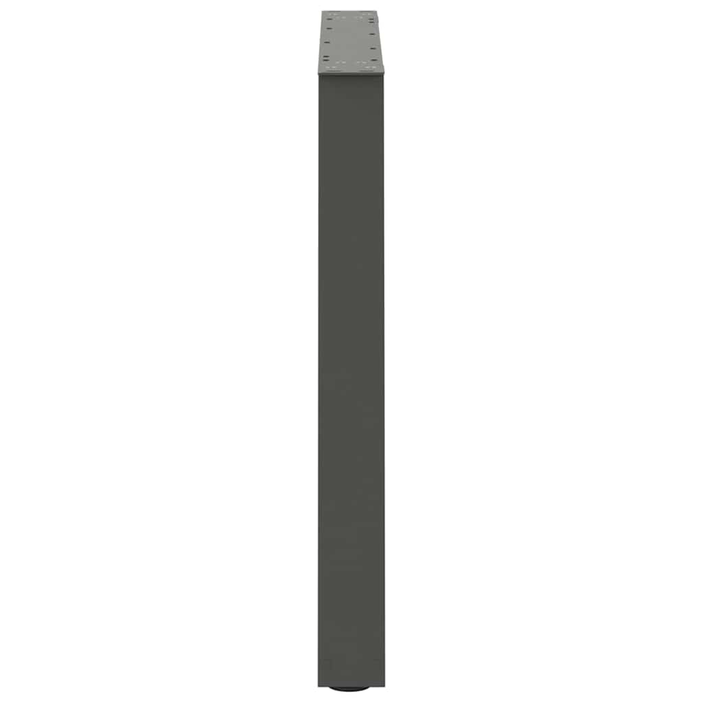 vidaXL Dining Table Legs V-Shape 2 pcs Anthracite 80x(72-73.3) cm Steel 6