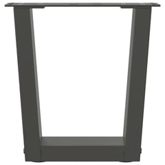 vidaXL Coffee Table Legs V-Shape 2 pcs Anthracite 30x(30-31.3) cm Steel 5