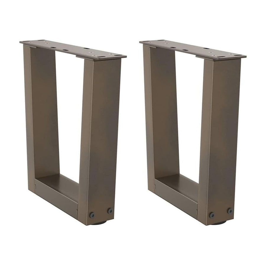 Coffee Table Legs V-Shape 2 pcs Natural Steel