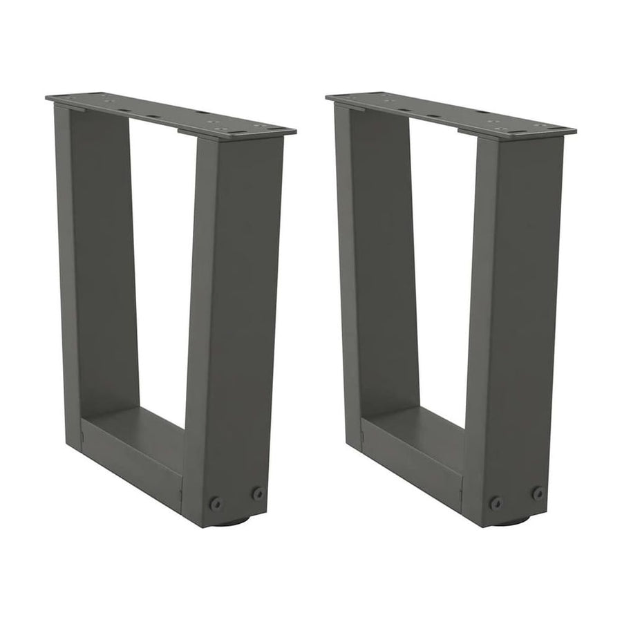 Coffee Table Legs V-Shape 2 pcs Anthracite Steel