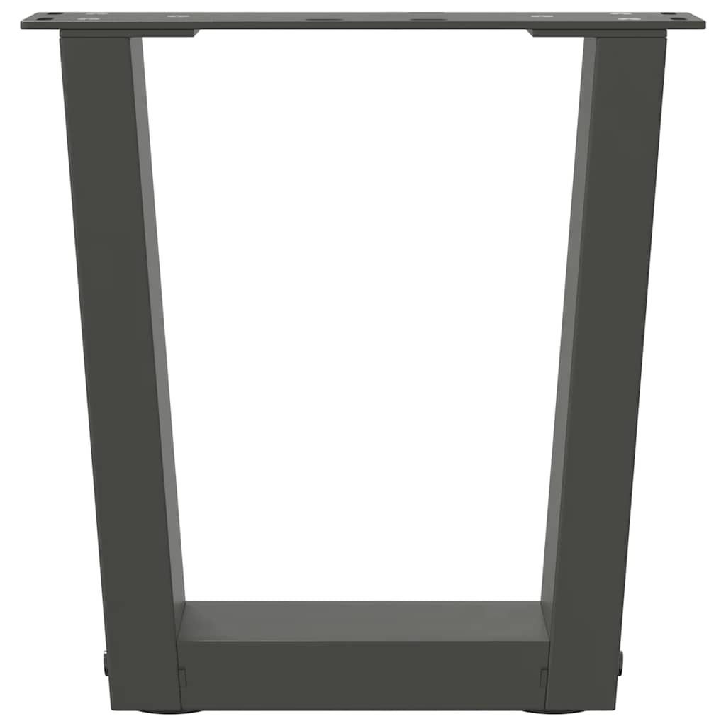 vidaXL Coffee Table Legs V-Shape 2 pcs Anthracite 40x(30-31.3) cm Steel 5