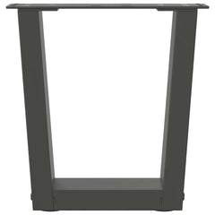 vidaXL Coffee Table Legs V-Shape 2 pcs Anthracite 40x(30-31.3) cm Steel 5