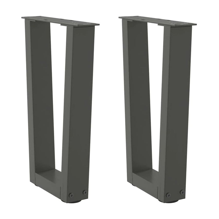 Coffee Table Legs V-Shape 2 pcs Anthracite Steel