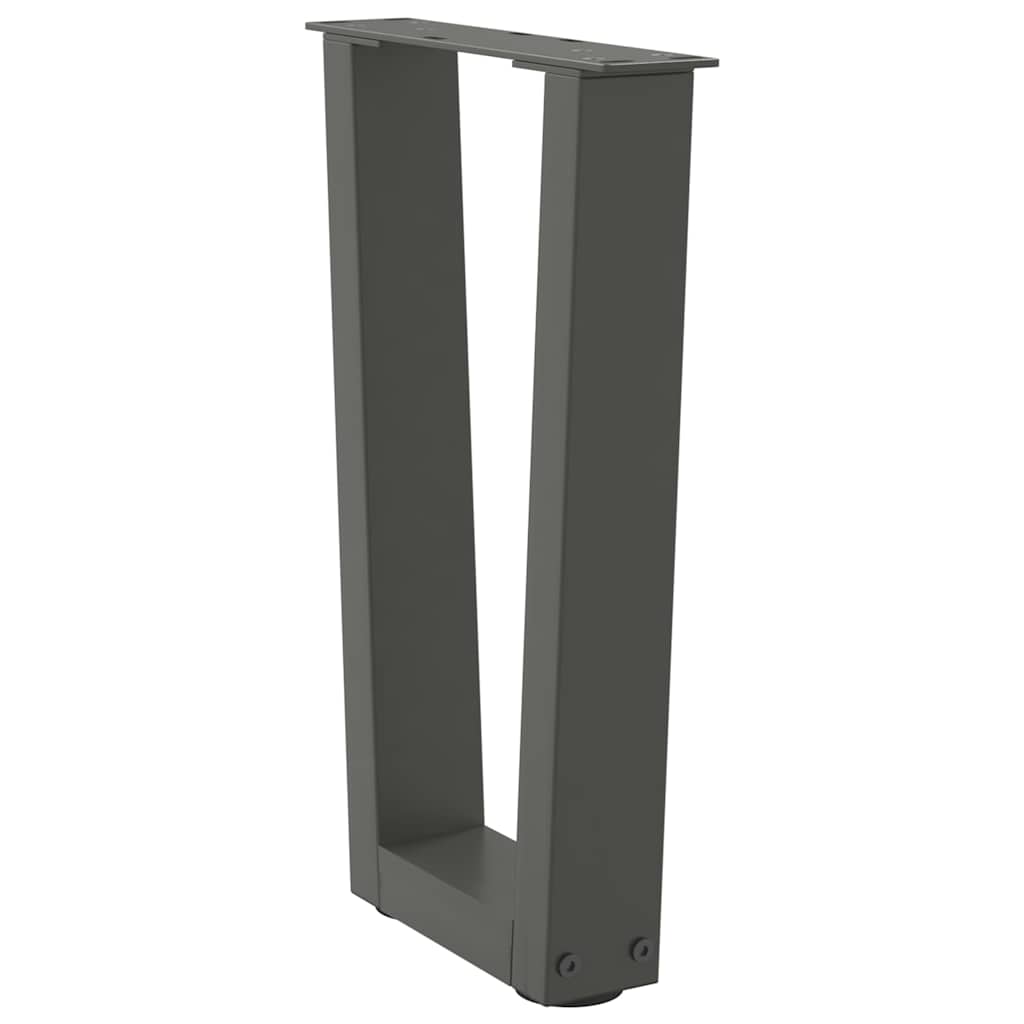 vidaXL Coffee Table Legs V-Shape 2 pcs Anthracite 28x(42-43.3) cm Steel 4