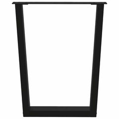 vidaXL Dining Table Legs V-Shape 2 pcs Black 70x(72-73.3) cm Steel 3