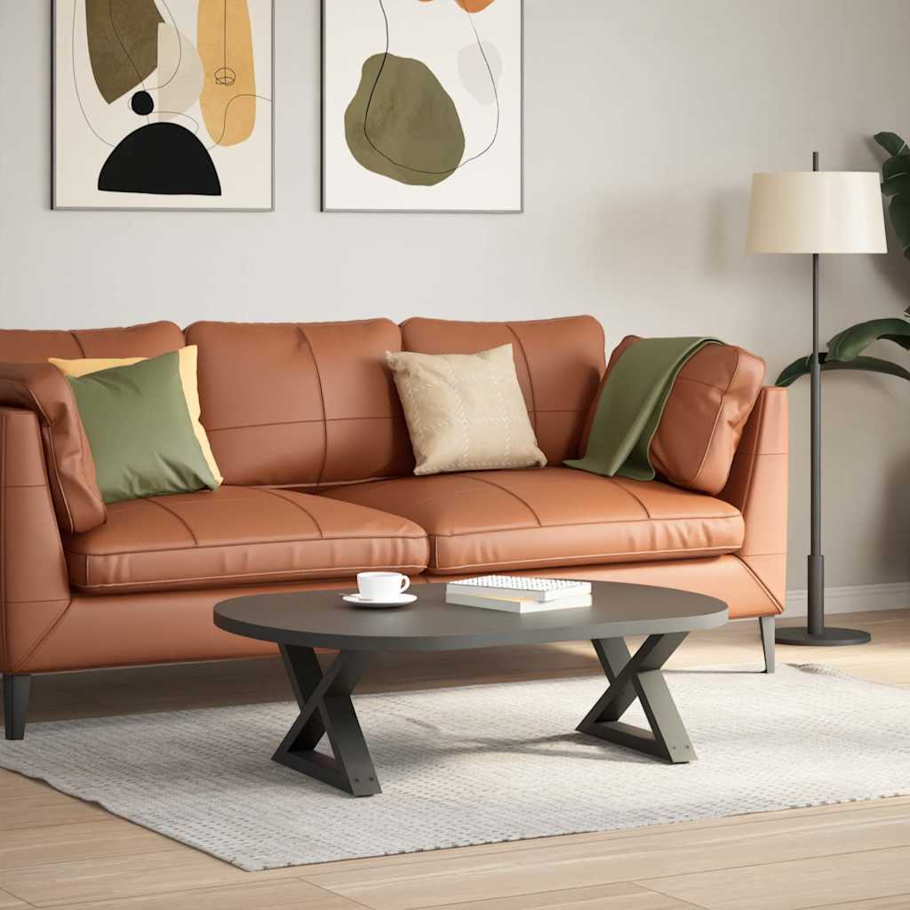 Coffee Table Legs 2 pcs 30x(30-31.3) Steel Anthracite 60 x (30-31.3) cm