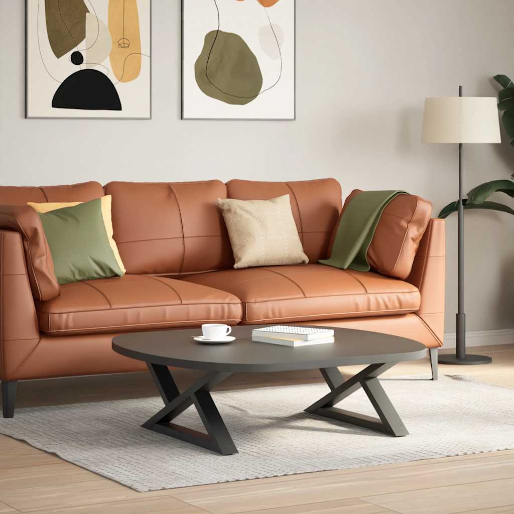 Coffee Table Legs 2 pcs 30x(30-31.3) Steel Anthracite 70 x (30-31.3) cm