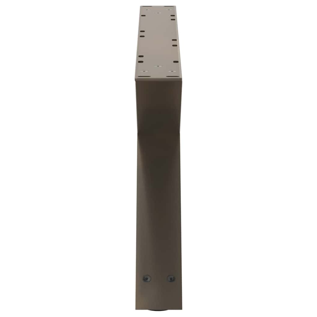 vidaXL Coffee Table Legs 2 pcs Natural Steel 70x(30-31.3) cm Steel 6